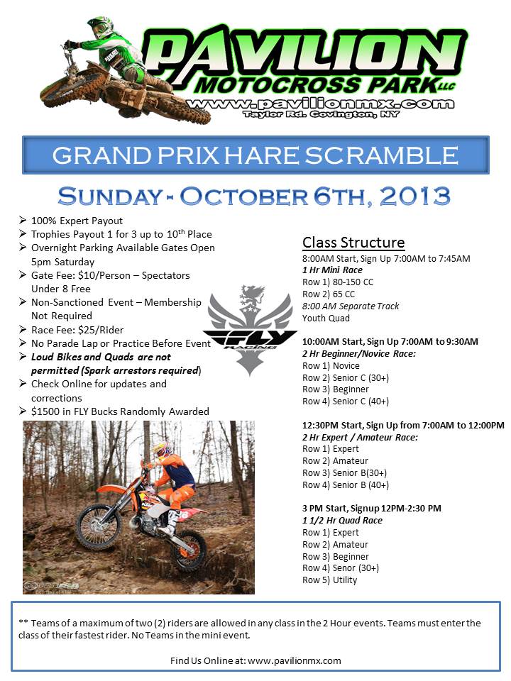 Hare Scramble October 6th!!!!